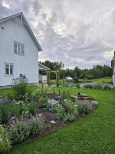 Tina Rönnlunds trädgård i Robertsfors, Rönnbo trädgård.